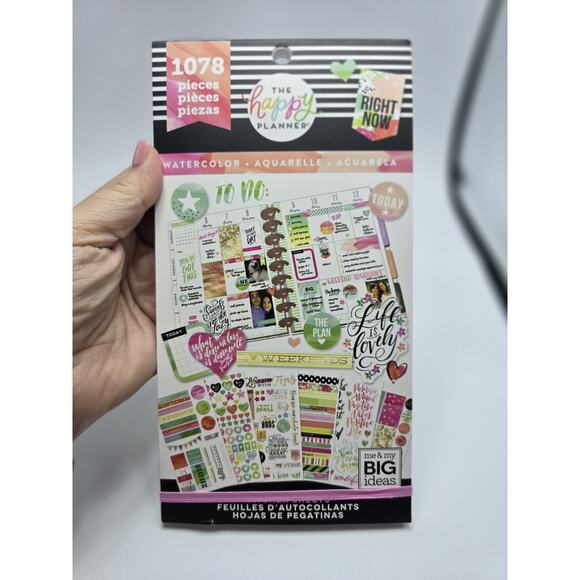 Me And My Big Ideas The Happy Planner Watercolor Sticker Book - Picture 1 of 2